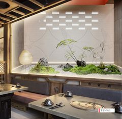 TRANH VẢI DÁN TƯỜNG 3D NHÀ HÀNG, CAFE - TRANH DÁN TƯỜNG TIỂU CẢNH | MÃ T3D-5921