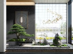 TRANH VẢI DÁN TƯỜNG 3D NHÀ HÀNG, CAFE - TRANH DÁN TƯỜNG TIỂU CẢNH | MÃ T3D-5923