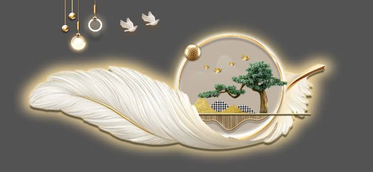 309 -  TRANH TREO PHÒNG KHÁCH HIỆN ĐẠI - TRANH TRANG TRÍ - TRANH TREO TƯỜNG THIÊN NGA LÔNG VŨ - KIỂU TRANH LIỀN KHỔ| MÃ T3D-6037