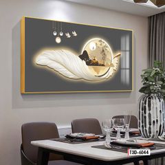 TRANH DECOR LÔNG VŨ - TRANH PHÒNG KHÁCH - PHÒNG ĂN - PHÒNG NGỦ | MÃ T3D-6044