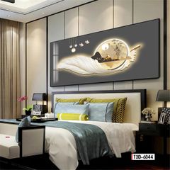 TRANH DECOR LÔNG VŨ - TRANH PHÒNG KHÁCH - PHÒNG ĂN - PHÒNG NGỦ | MÃ T3D-6044