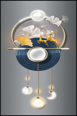 TRANH TREO CẦU THANG - CHIẾU NGHỈ - LỐI ĐI - TRANH HƯƠU TÀI LỘC | MÃ T3D-6063