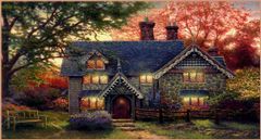 TRANH TREO TƯỜNG PHÒNG KHÁCH - TRANH PHONG CẢNH CHÂU ÂU CỔ ĐIỂN - KHỔ LỚN | MÃ T3D-6095