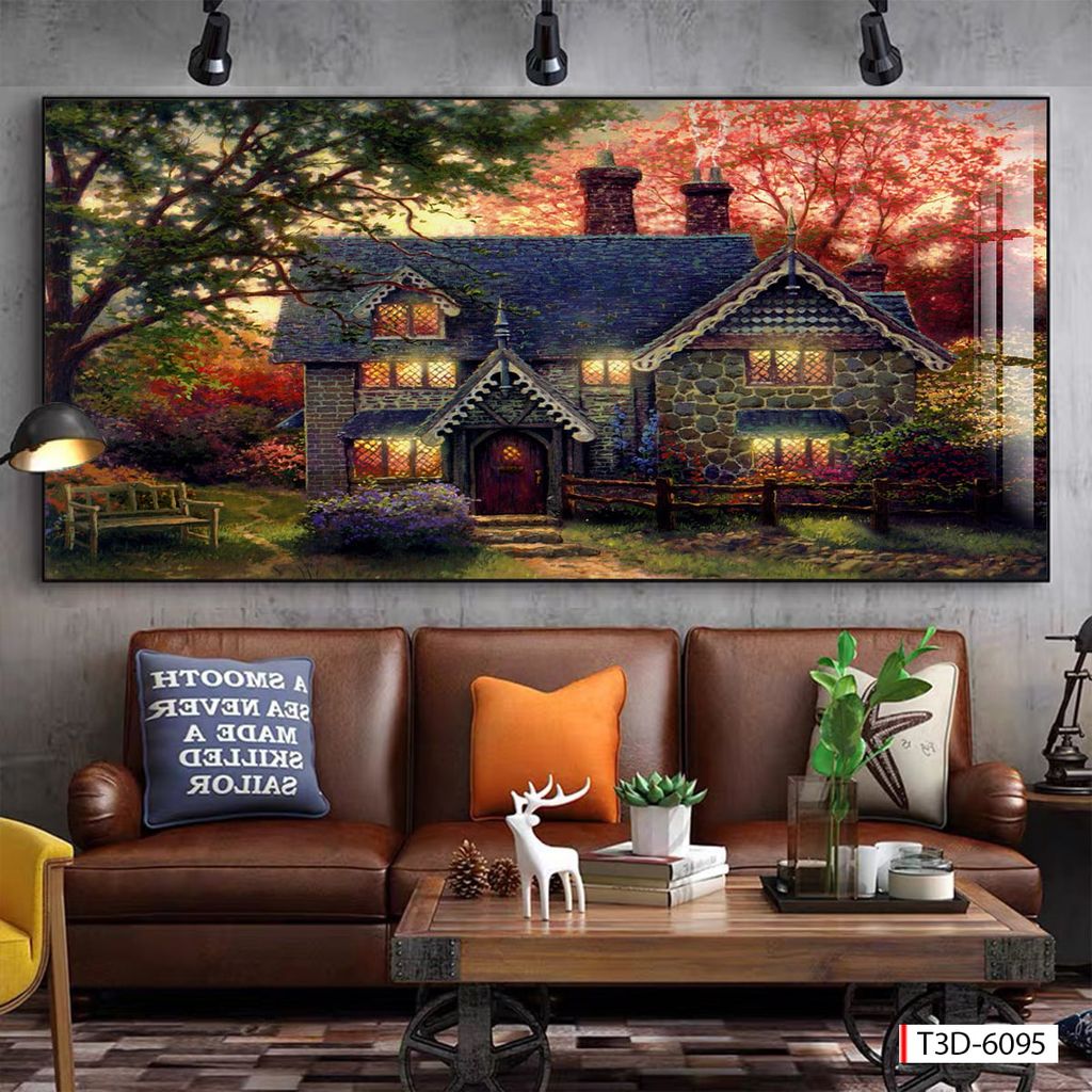 BST56 - TRANH TREO TƯỜNG - PHÒNG KHÁCH, SAU SOFA - TRANH PHONG CẢNH THIÊN NHIÊN - KHỔ LỚN