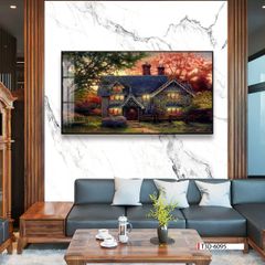TRANH TREO TƯỜNG PHÒNG KHÁCH - TRANH PHONG CẢNH CHÂU ÂU CỔ ĐIỂN - KHỔ LỚN | MÃ T3D-6095