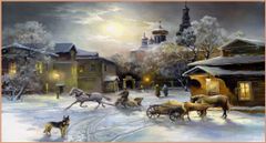 TRANH TREO TƯỜNG PHÒNG KHÁCH - TRANH PHONG CẢNH CHÂU ÂU CỔ ĐIỂN - KHỔ LỚN | MÃ T3D-6096