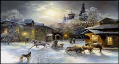 TRANH TREO TƯỜNG PHÒNG KHÁCH - TRANH PHONG CẢNH CHÂU ÂU CỔ ĐIỂN - KHỔ LỚN | MÃ T3D-6096