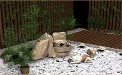 TRANH VẢI DÁN TƯỜNG 3D NHÀ HÀNG, CAFE - TRANH DÁN TƯỜNG TIỂU CẢNH | MÃ T3D-6150