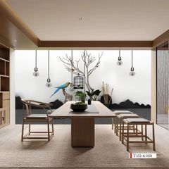 TRANH VẢI DÁN TƯỜNG 3D NHÀ HÀNG, CAFE - TRANH DÁN TƯỜNG TIỂU CẢNH | MÃ T3D-6160