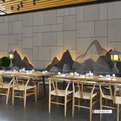 TRANH VẢI DÁN TƯỜNG 3D NHÀ HÀNG, CAFE - TRANH DÁN TƯỜNG TIỂU CẢNH | MÃ T3D-6174