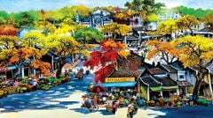 TRANH TREO TƯỜNG - PHÒNG KHÁCH, PHÒNG LỄ TÂN - TRANH ĐỒNG QUÊ - KHỔ LỚN | Mã T3D-6282