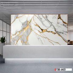 TRANH PVC ỐP TƯỜNG - TRANG TRÍ PHÒNG KHÁCH - TRANH VÂN ĐÁ MÃ NÃO | MÃ T3D-6421