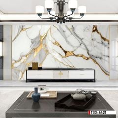 TRANH PVC ỐP TƯỜNG - TRANG TRÍ PHÒNG KHÁCH - TRANH VÂN ĐÁ MÃ NÃO | MÃ T3D-6421