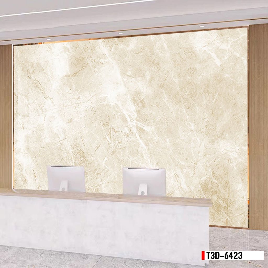TRANH PVC ỐP TƯỜNG - TRANG TRÍ PHÒNG KHÁCH - TRANH VÂN ĐÁ MÃ NÃO | MÃ T3D-6423