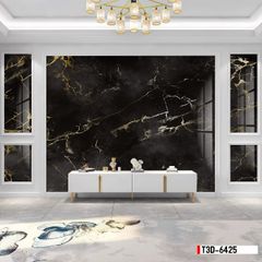 TRANH PVC ỐP TƯỜNG - TRANG TRÍ PHÒNG KHÁCH - TRANH VÂN ĐÁ MÃ NÃO | MÃ T3D-6425