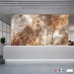 TRANH PVC ỐP TƯỜNG - TRANG TRÍ PHÒNG KHÁCH - TRANH VÂN ĐÁ MÃ NÃO | MÃ T3D-6427