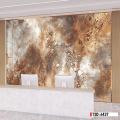 TRANH PVC ỐP TƯỜNG - TRANG TRÍ PHÒNG KHÁCH - TRANH VÂN ĐÁ MÃ NÃO | MÃ T3D-6427