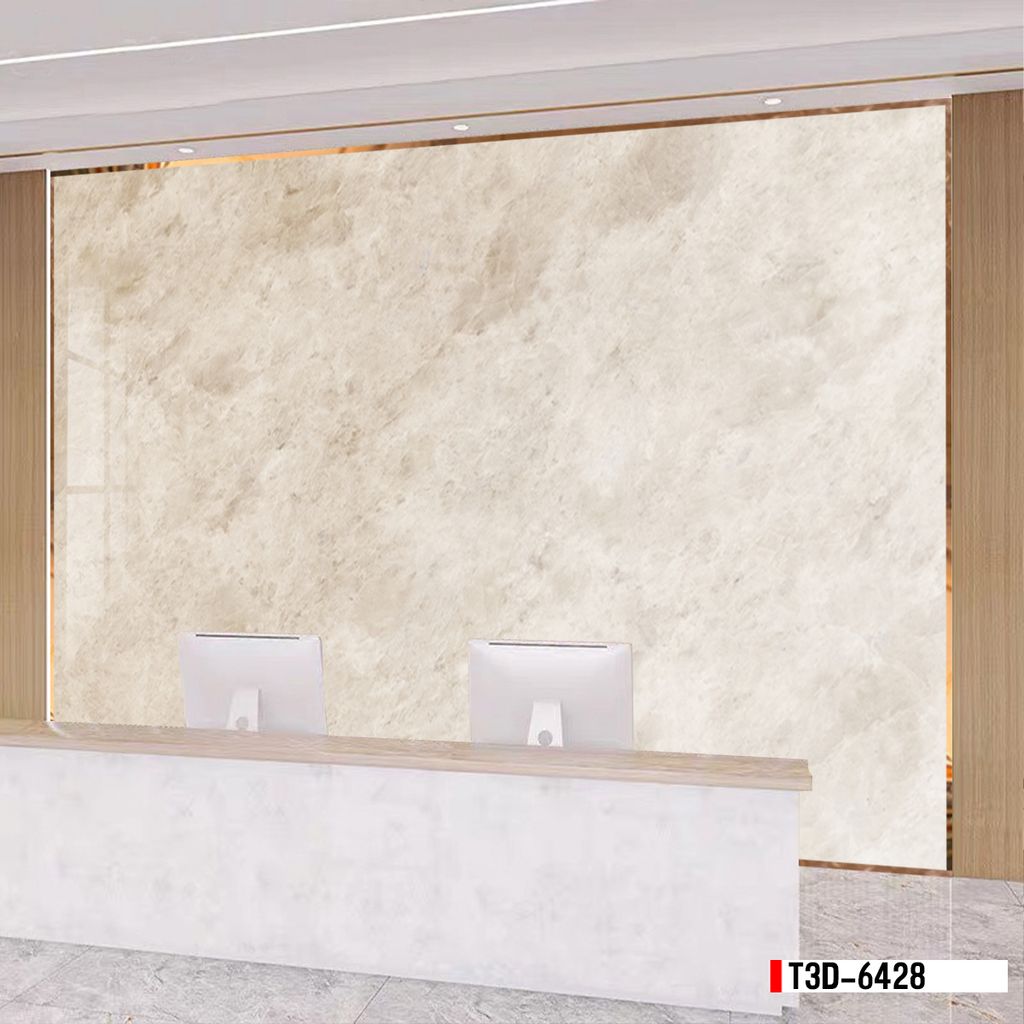 TRANH PVC ỐP TƯỜNG - TRANG TRÍ PHÒNG KHÁCH - TRANH VÂN ĐÁ MÃ NÃO | MÃ T3D-6428