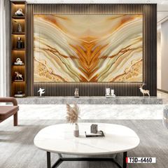 TRANH PVC ỐP TƯỜNG  - TRANH VÂN ĐÁ ĐỐI XỨNG - MÃ T3D-6460