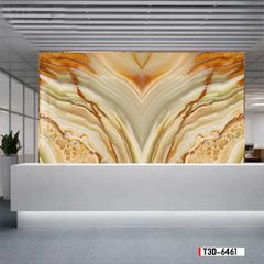 TRANH PVC ỐP TƯỜNG  - TRANH VÂN ĐÁ ĐỐI XỨNG - MÃ T3D-6461