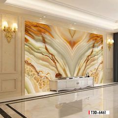 TRANH PVC ỐP TƯỜNG  - TRANH VÂN ĐÁ ĐỐI XỨNG - MÃ T3D-6461