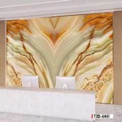 TRANH PVC ỐP TƯỜNG  - TRANH VÂN ĐÁ ĐỐI XỨNG - MÃ T3D-6461