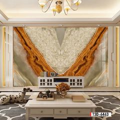 TRANH PVC ỐP TƯỜNG  - TRANH VÂN ĐÁ ĐỐI XỨNG - MÃ T3D-6463