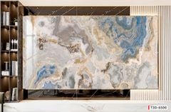 BST128 - TRANH PVC ỐP TƯỜNG - TRANG TRÍ PHÒNG KHÁCH - TRANH VÂN ĐÁ TRẮNG, VÂN MÂY - KHỔ LỚN