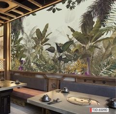 765 - TRANH DÁN TƯỜNG NHÀ HÀNG, KHÁCH SẠN, CAFE - TRANH TRANG TRÍ - TRANH DÁN TƯỜNG TROPICAL - KIỂU TRANH LIỀN KHỔ| MÃ T3D-6509D