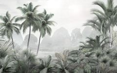 766 - TRANH DÁN TƯỜNG NHÀ HÀNG, KHÁCH SẠN, CAFE - TRANH TRANG TRÍ - TRANH DÁN TƯỜNG TROPICAL - KIỂU TRANH LIỀN KHỔ| MÃ T3D-6510