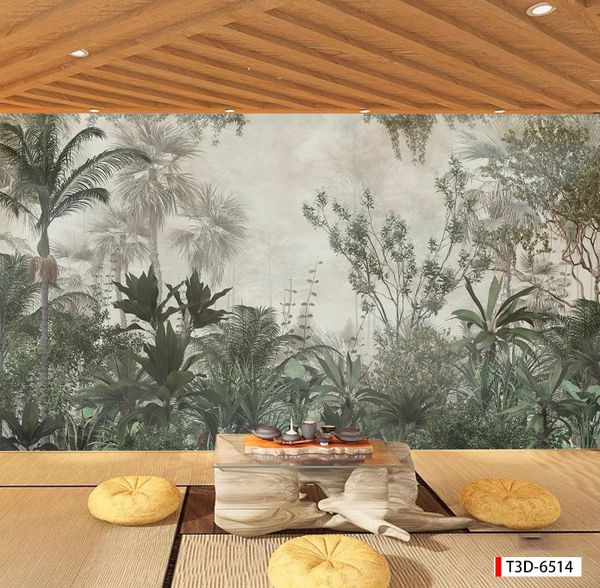 767 - TRANH DÁN TƯỜNG NHÀ HÀNG, KHÁCH SẠN, CAFE - TRANH TRANG TRÍ - TRANH DÁN TƯỜNG TROPICAL - KIỂU TRANH LIỀN KHỔ| MÃ T3D-6514