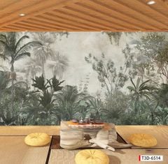 767 - TRANH DÁN TƯỜNG NHÀ HÀNG, KHÁCH SẠN, CAFE - TRANH TRANG TRÍ - TRANH DÁN TƯỜNG TROPICAL - KIỂU TRANH LIỀN KHỔ| MÃ T3D-6514
