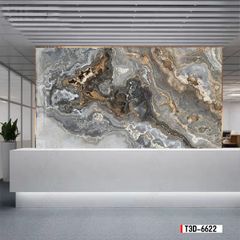 TRANH PVC ỐP TƯỜNG - TRANH VÂN ĐÁ TRẮNG - VÂN MÂY -  PHÒNG KHÁCH, NHÀ HÀNG | MÃ T3D-6622