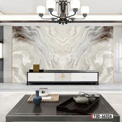 TRANH PVC ỐP TƯỜNG - TRANG TRÍ PHÒNG KHÁCH, PHÒNG NGỦ - TRANH VÂN ĐÁ ĐỐI XỨNG - MÃ T3D-6633A