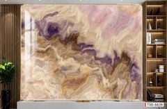 BST128 - TRANH PVC ỐP TƯỜNG - TRANG TRÍ PHÒNG KHÁCH - TRANH VÂN ĐÁ TRẮNG, VÂN MÂY - KHỔ LỚN