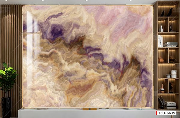 TRANH PVC ỐP TƯỜNG - TRANH VÂN ĐÁ TRẮNG - VÂN MÂY - THẠCH ANH | MÃ T3D-6639