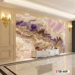 TRANH PVC ỐP TƯỜNG - TRANH VÂN ĐÁ TRẮNG - VÂN MÂY -  PHÒNG KHÁCH, NHÀ HÀNG | MÃ T3D-6639