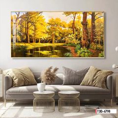 TRANH PHONG CẢNH THIÊN NHIÊN - TRANH SƠN DẦUTREO PHÒNG KHÁCH - SAU SOFA - PHÒNG ĂN | MÃ T3D-6798