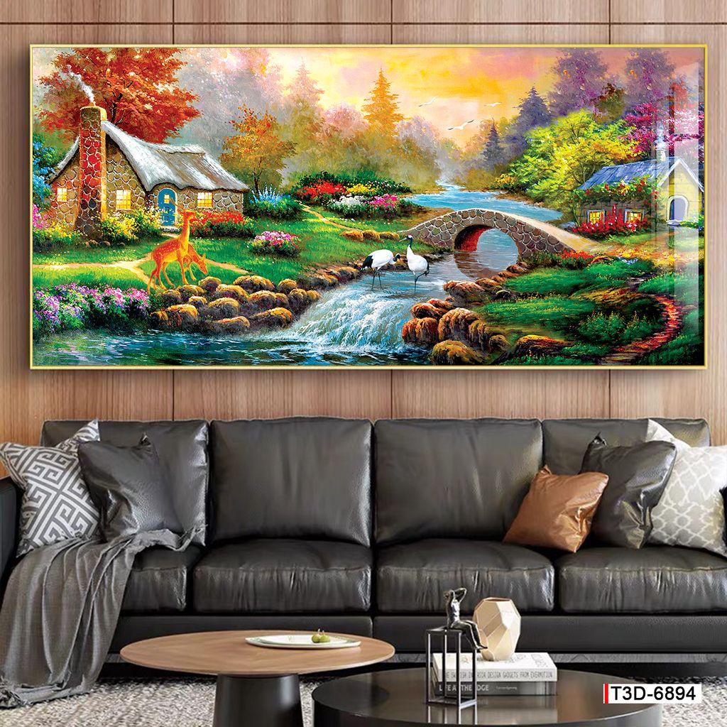 TRANH PHONG CẢNH THIÊN NHIÊN - TRANH PHÒNG KHÁCH - SAU SOFA - PHÒNG ĂN | MÃ T3D-6894