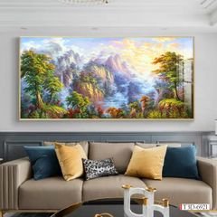 BST31 - TRANH SƠN DẦU TREO TƯỜNG - TRANG TRÍ HÀNH LANG, CẦU THANG, LỐI ĐI - CHỦ ĐỀ PHONG CẢNH THIÊN NHIÊN - KHỔ LỚN