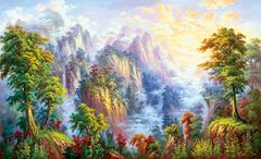 TRANH PHONG CẢNH THIÊN NHIÊN - TRANH PHÒNG KHÁCH - SAU SOFA - PHÒNG ĂN | MÃ T3D-6921