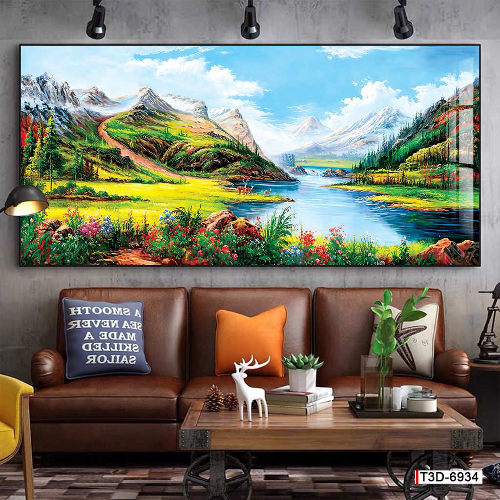 TRANH PHONG CẢNH THIÊN NHIÊN - TRANH PHÒNG KHÁCH - SAU SOFA - PHÒNG ĂN | MÃ T3D-6934