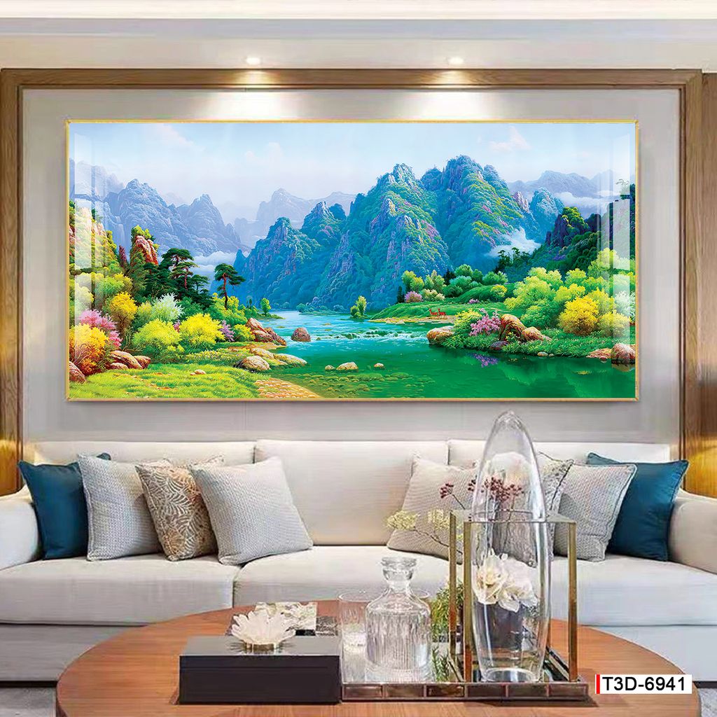 TRANH PHONG CẢNH THIÊN NHIÊN - TRANH PHÒNG KHÁCH - SAU SOFA - PHÒNG ĂN | MÃ T3D-6941