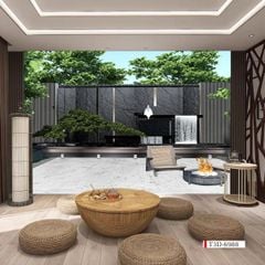 BST01 - TRANH DÁN TƯỜNG 3D - PHÒNG KHÁCH, PHÒNG NGỦ - TRANH TIỂU CẢNH - KHỔ LỚN