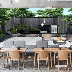 TRANH VẢI DÁN TƯỜNG 3D NHÀ HÀNG, CAFE - TRANH DÁN TƯỜNG TIỂU CẢNH | MÃ T3D-6988