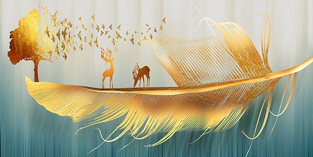 TRANH TREO TƯỜNG PHÒNG KHÁCH - PHÒNG NGỦ - SẢNH LỐI ĐI - TRANH HƯƠU TÀI LỘC | MÃ T3D-702