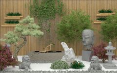 TRANH VẢI DÁN TƯỜNG 3D NHÀ HÀNG, CAFE - TRANH DÁN TƯỜNG TIỂU CẢNH | MÃ T3D-7046