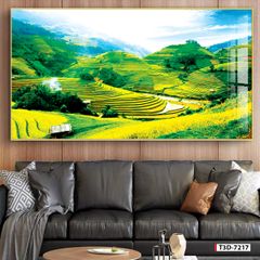 TRANH TREO TƯỜNG - PHÒNG KHÁCH, PHÒNG LỄ TÂN - TRANH ĐỒNG QUÊ - KHỔ LỚN | Mã T3D-7217