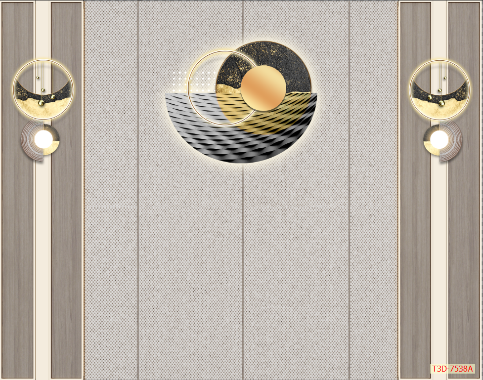 593 - TRANH DÁN TƯỜNG PHÒNG NGỦ - TRANH TRANG TRÍ - TRANH DÁN TƯỜNG HIỆN ĐẠI - KIỂU TRANH LIỀN KHỔ| MÃ T3D-7538A