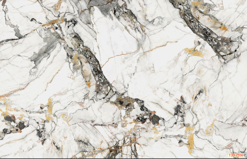 606 - TRANH VÂN ĐÁ HIỆN ĐẠI - TẤM ỐP TRANG TRÍ PHÒNG KHÁCH, VÁCH TIVI - TRANH VÂN ĐÁ CẨM THẠCH  | MÃ T3D-7556